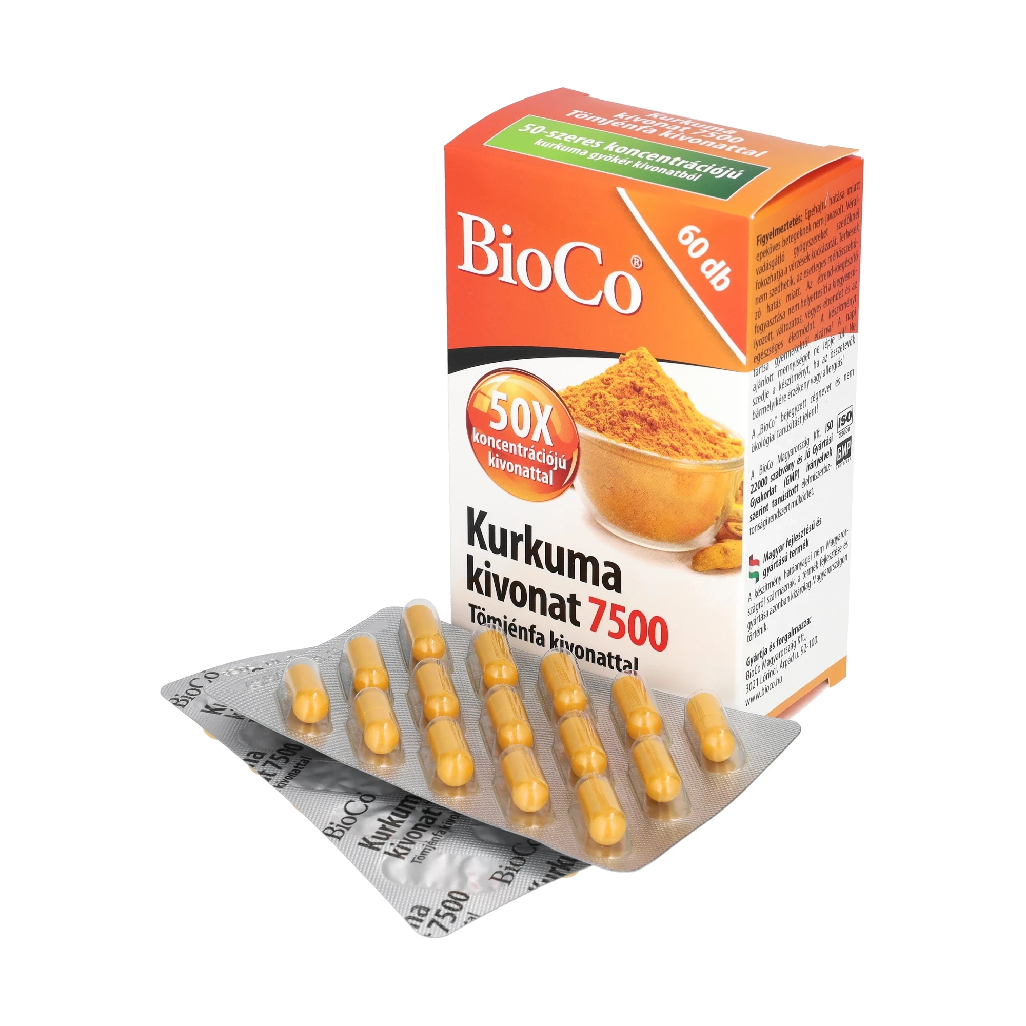 BioCo Kurkuma kivonat 60db 7500mg