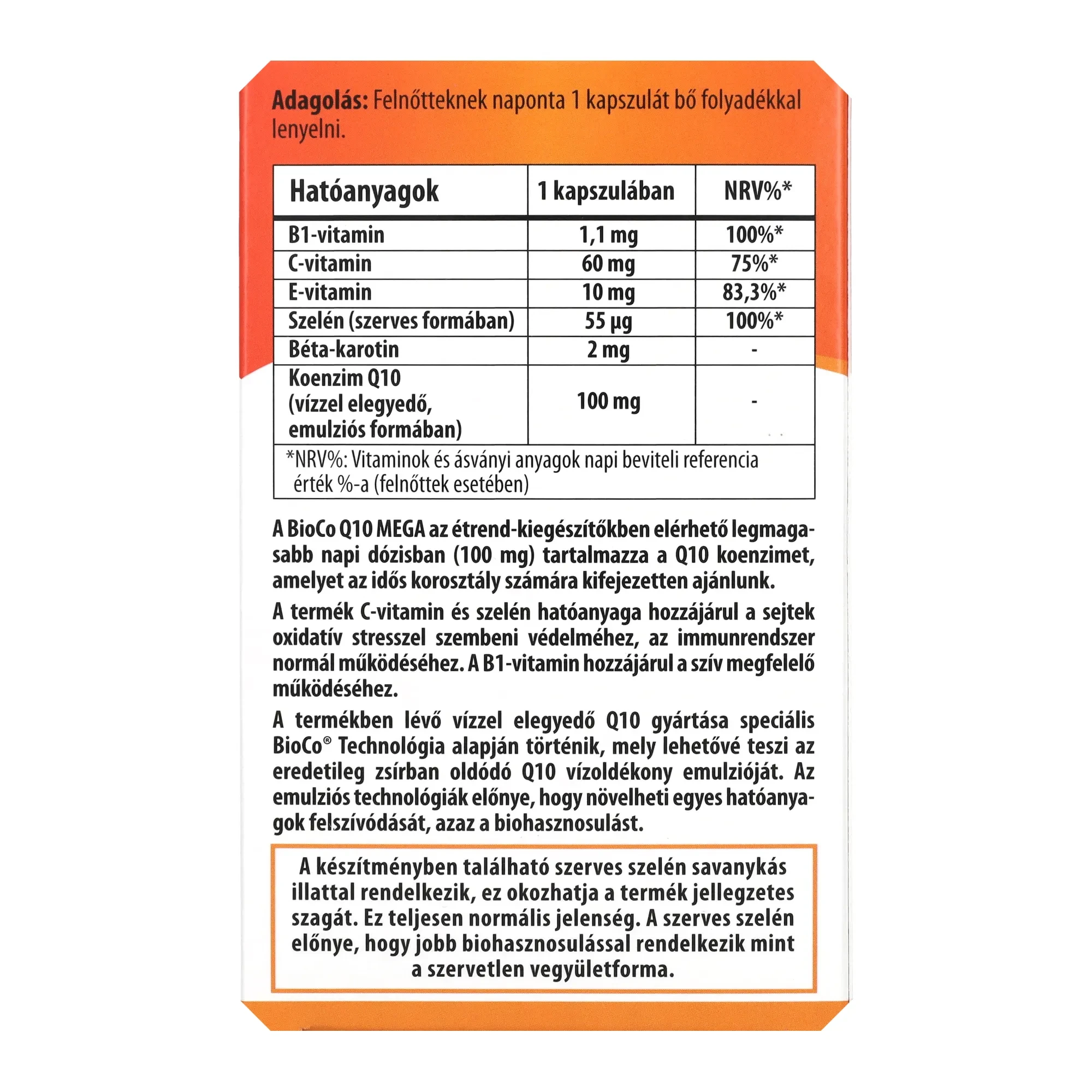 BioCo Q10 Mega 30db 100mg