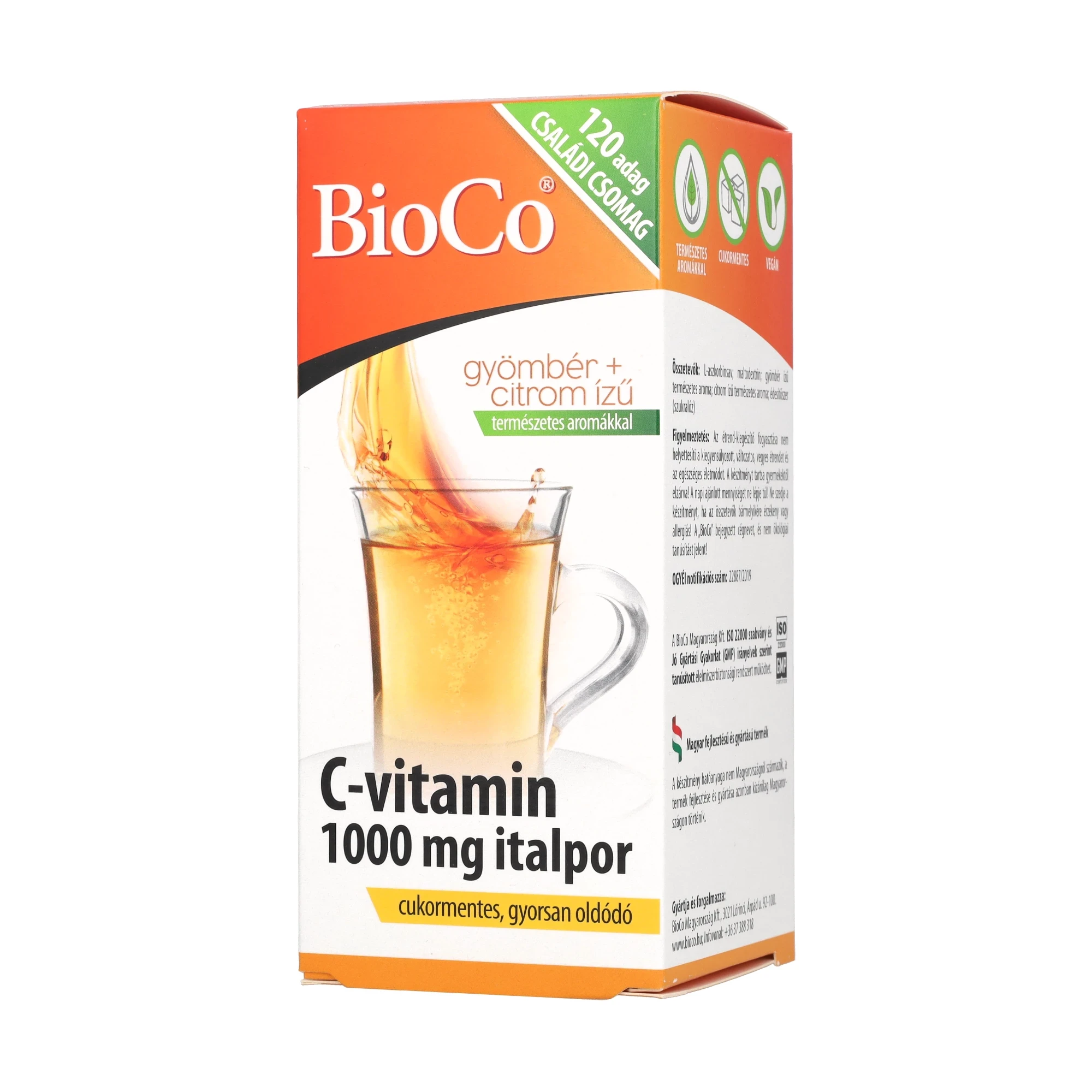 Bioco C-vitamin 1000mg italpor 120 adag