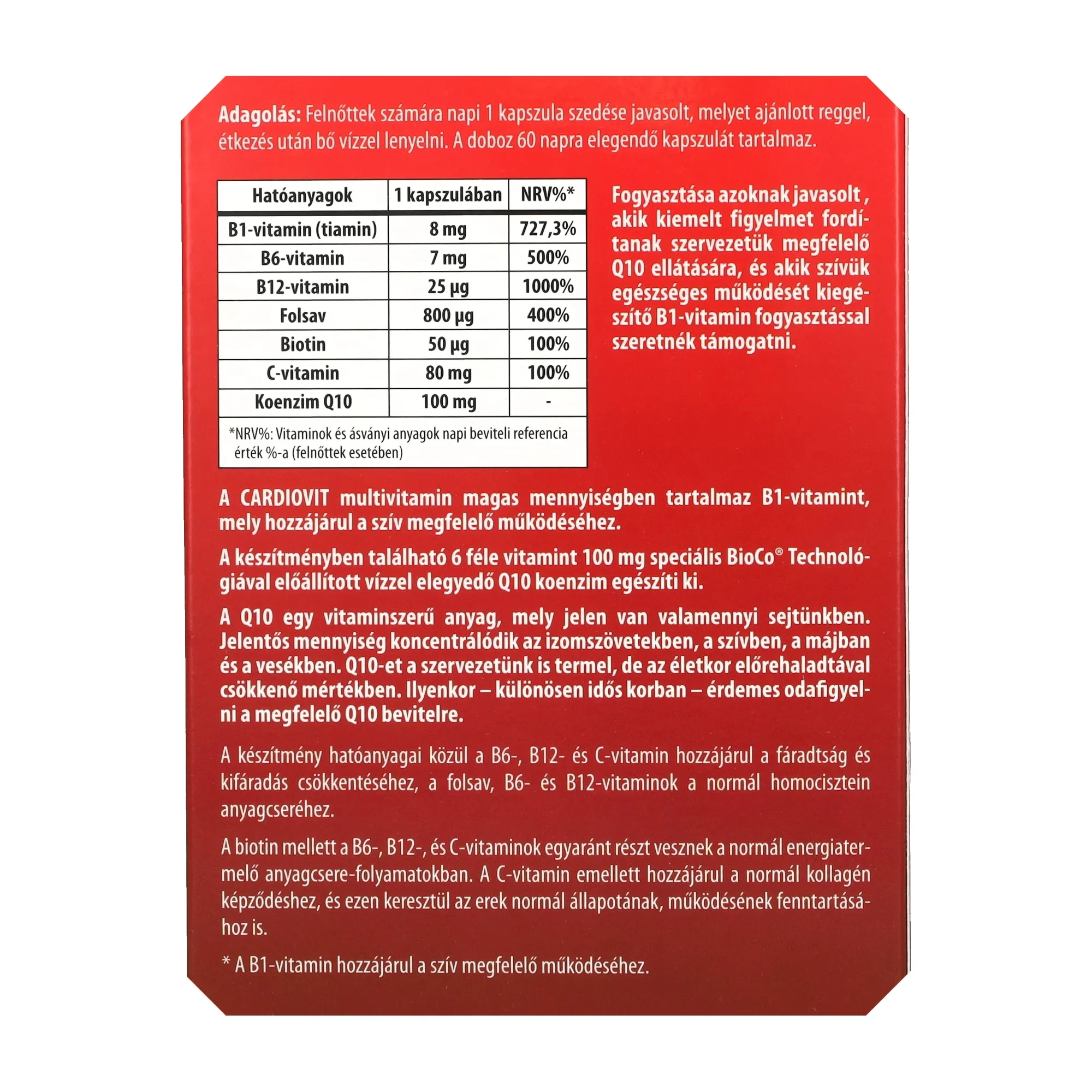 BioCo Cardiovit 100mg Q10 60caps