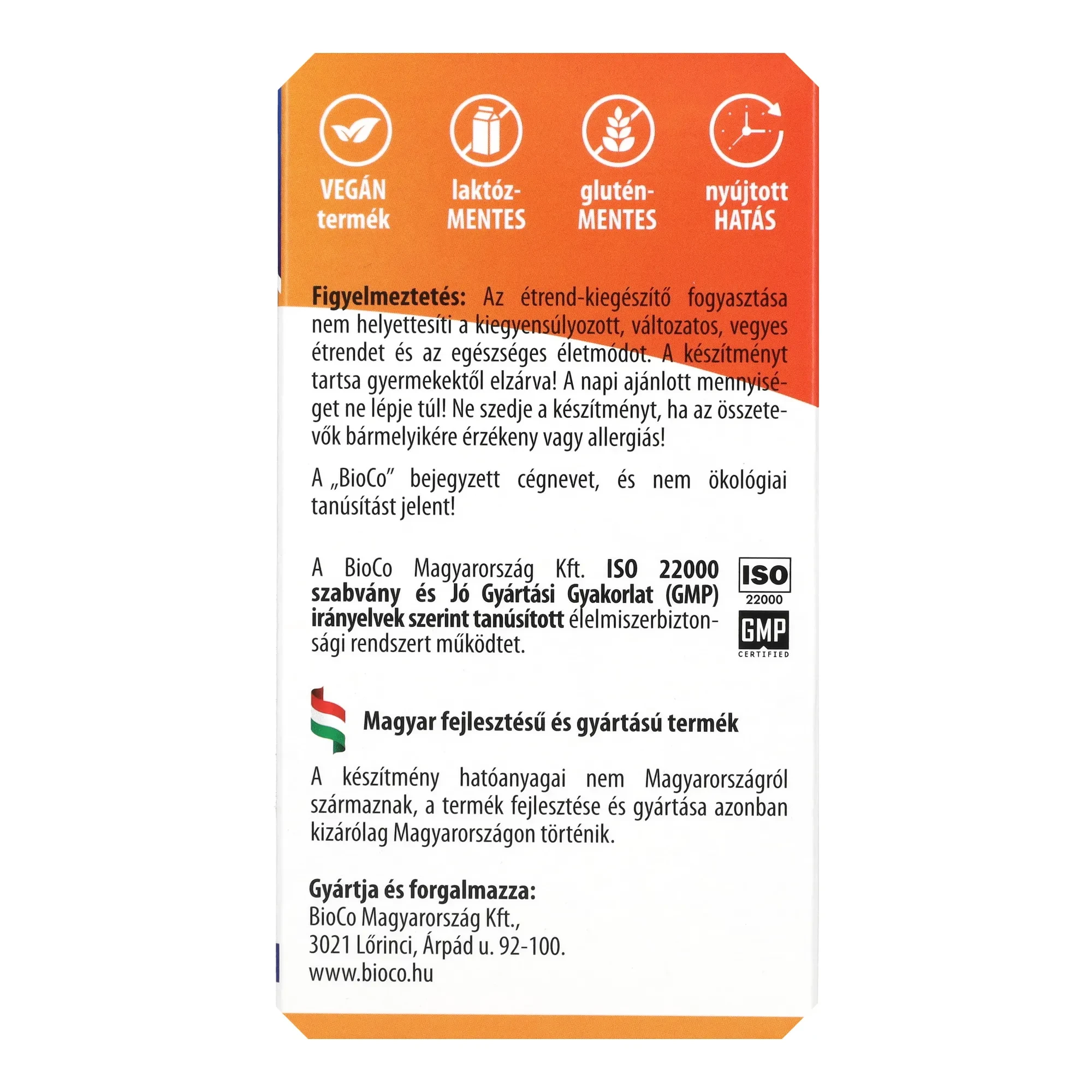 BioCo C+Cink Retard C-vitamin 1000mg+szerves Cink filmtab. 100db