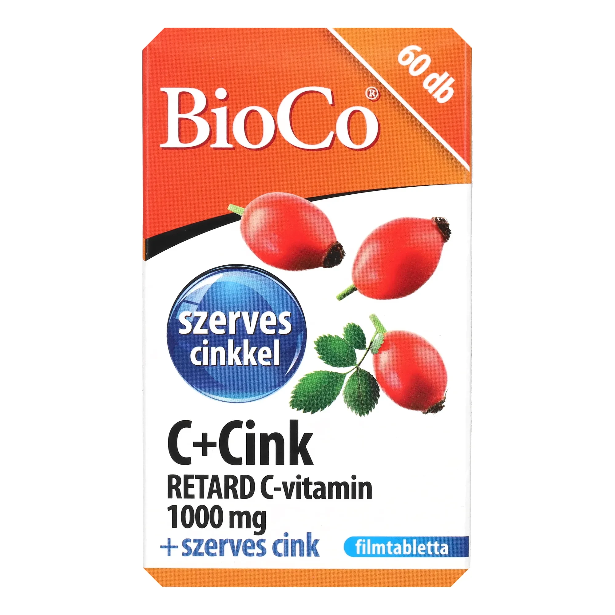 BioCo C+Cink Retard C-vitamin 1000mg+szerves Cink filmtab. 60db