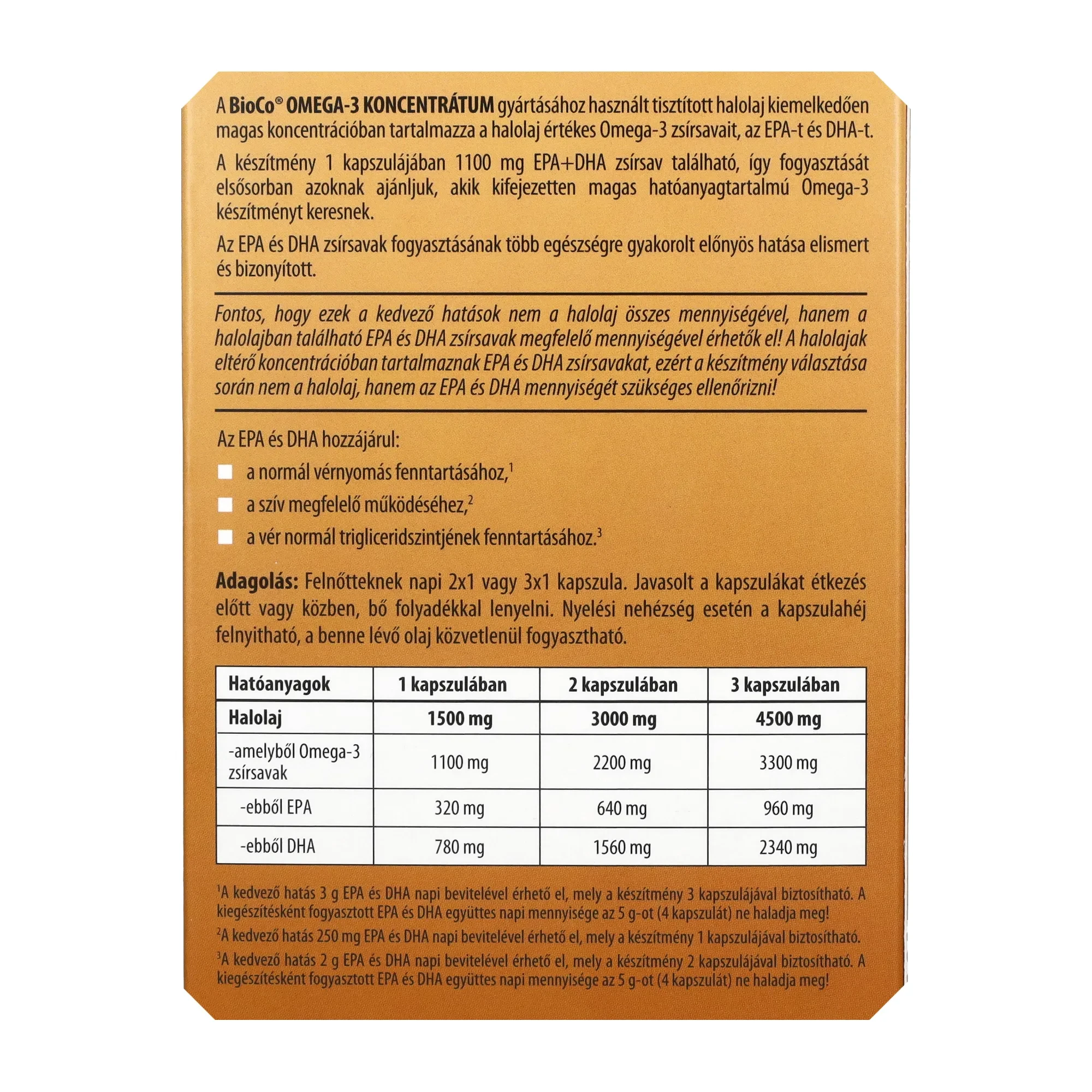 BioCo Omega-3 KONCENTRÁTUM (1500mg) 30db
