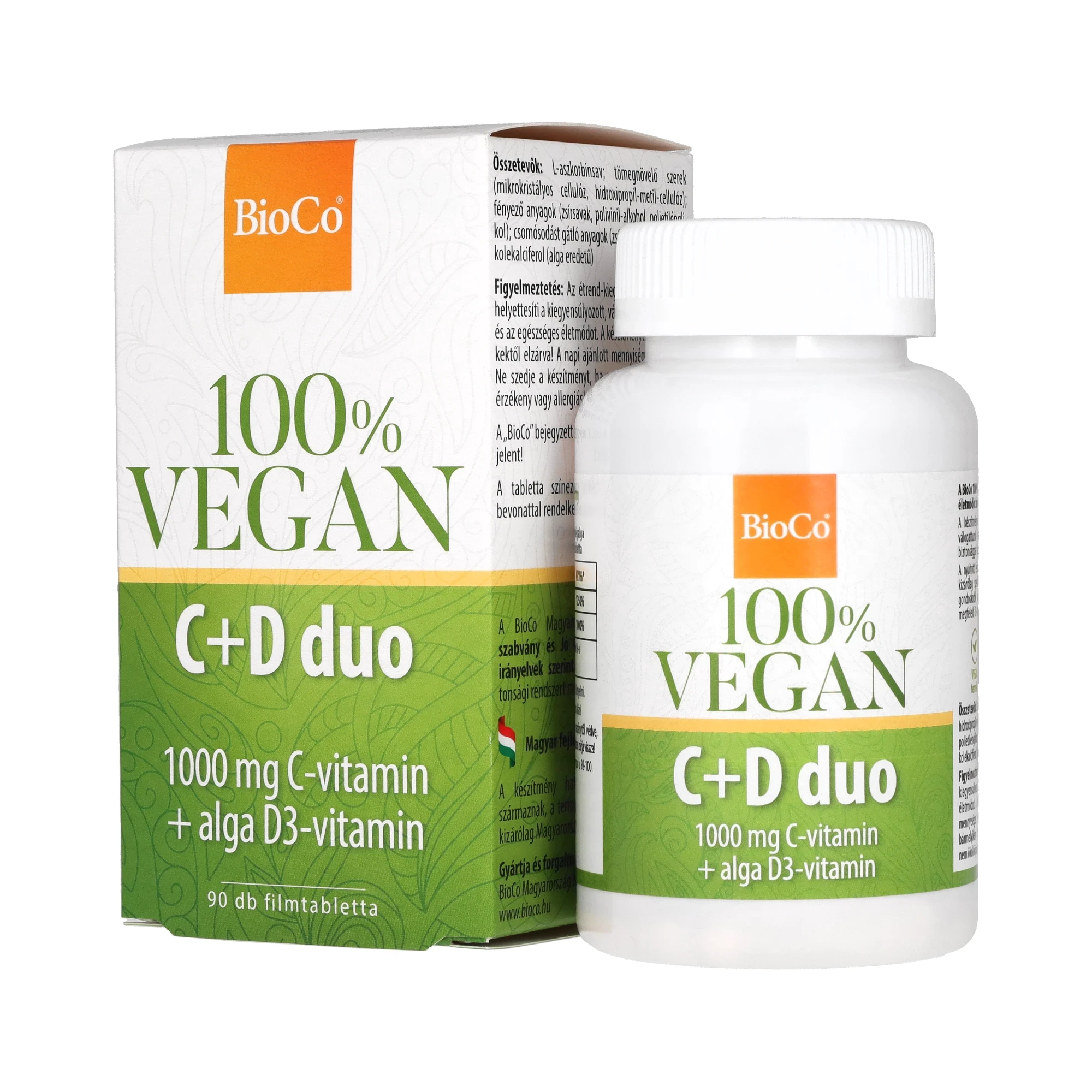 BioCo 100% VEGAN C+D duo filmtabletta 90db