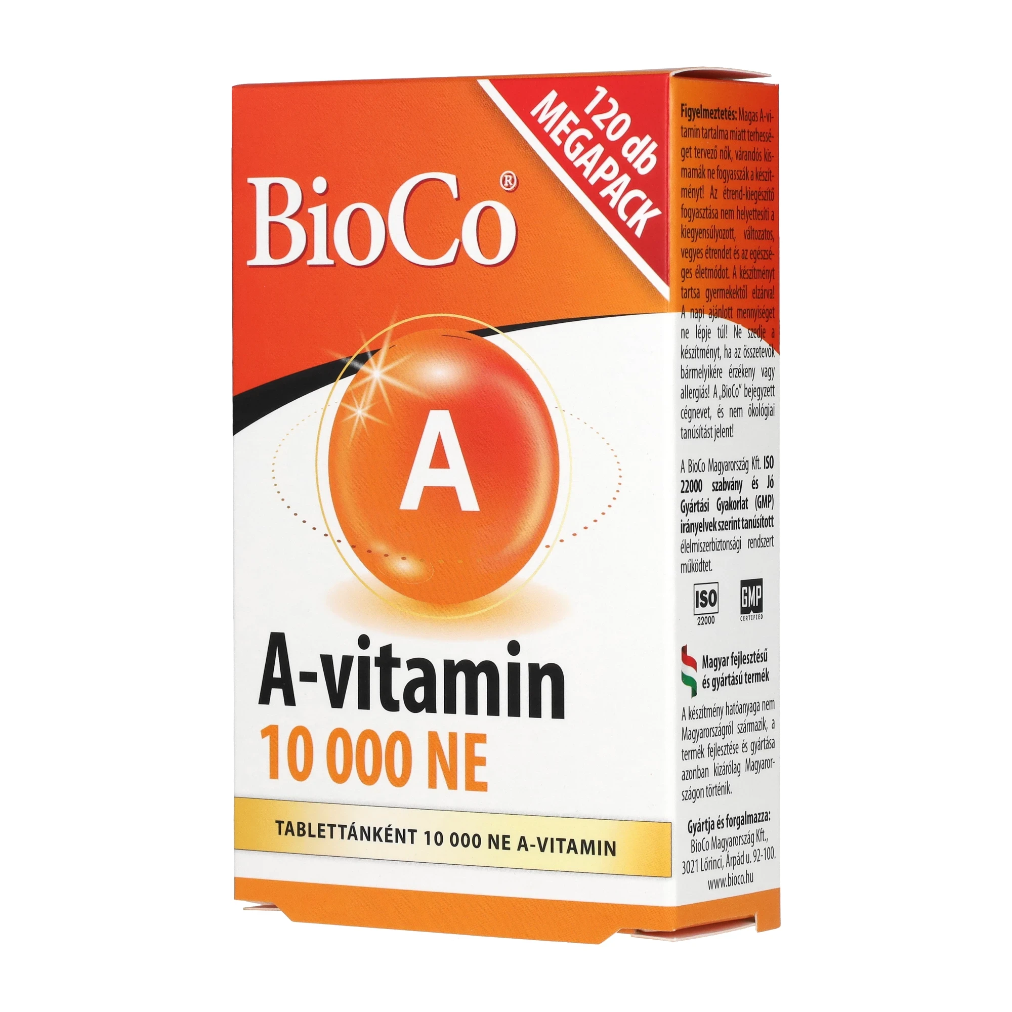 BioCo A-vitamin 10000 NE MEGAPACK 120db
