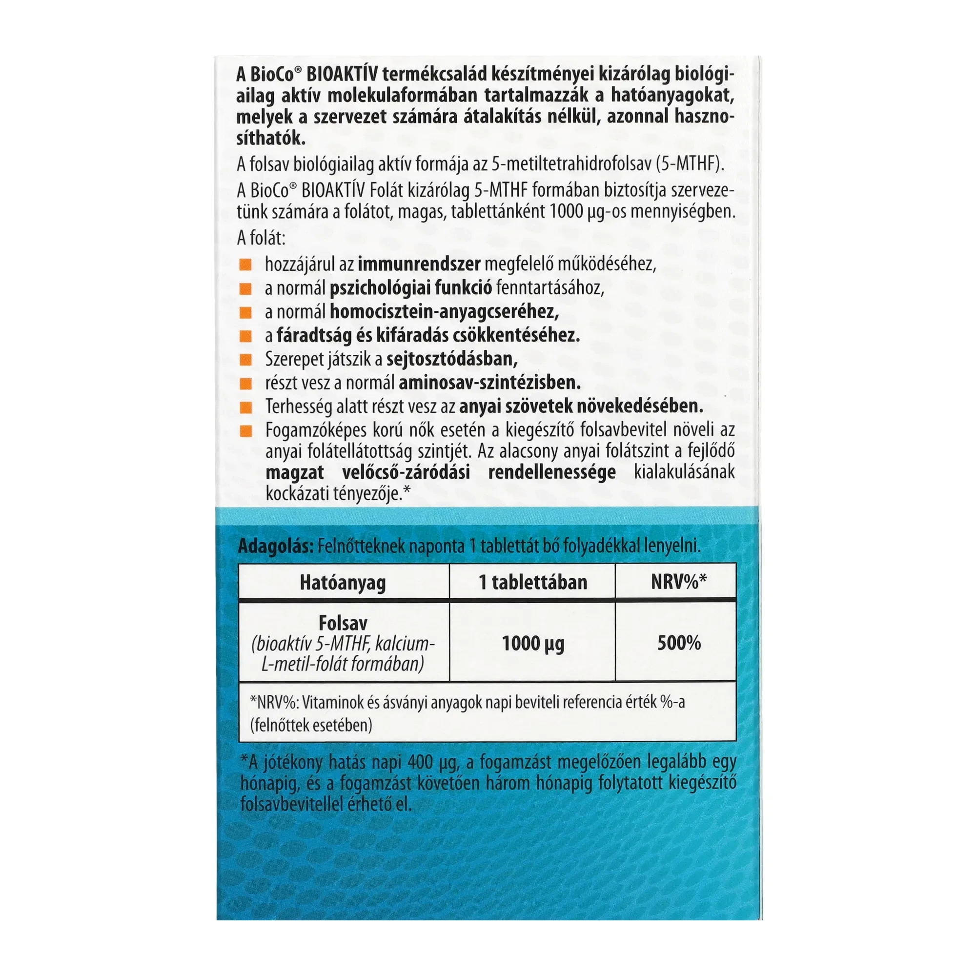 BioCo BIOAKTÍV Folát 30db