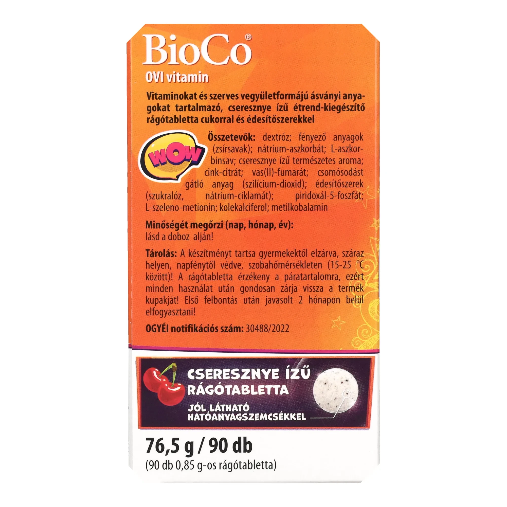 BioCo Ovi vitamin rágótabletta 90db