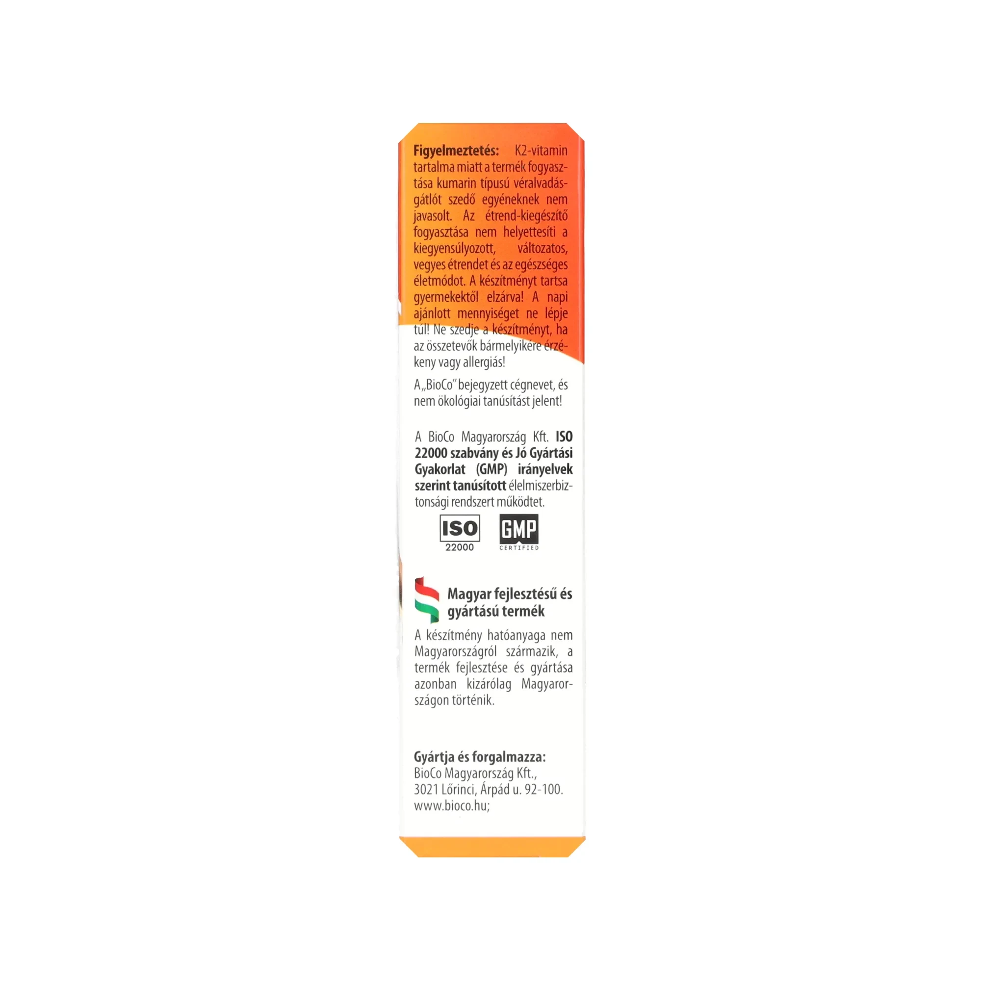 BioCo K2 forte tabletta 60db 120mcg