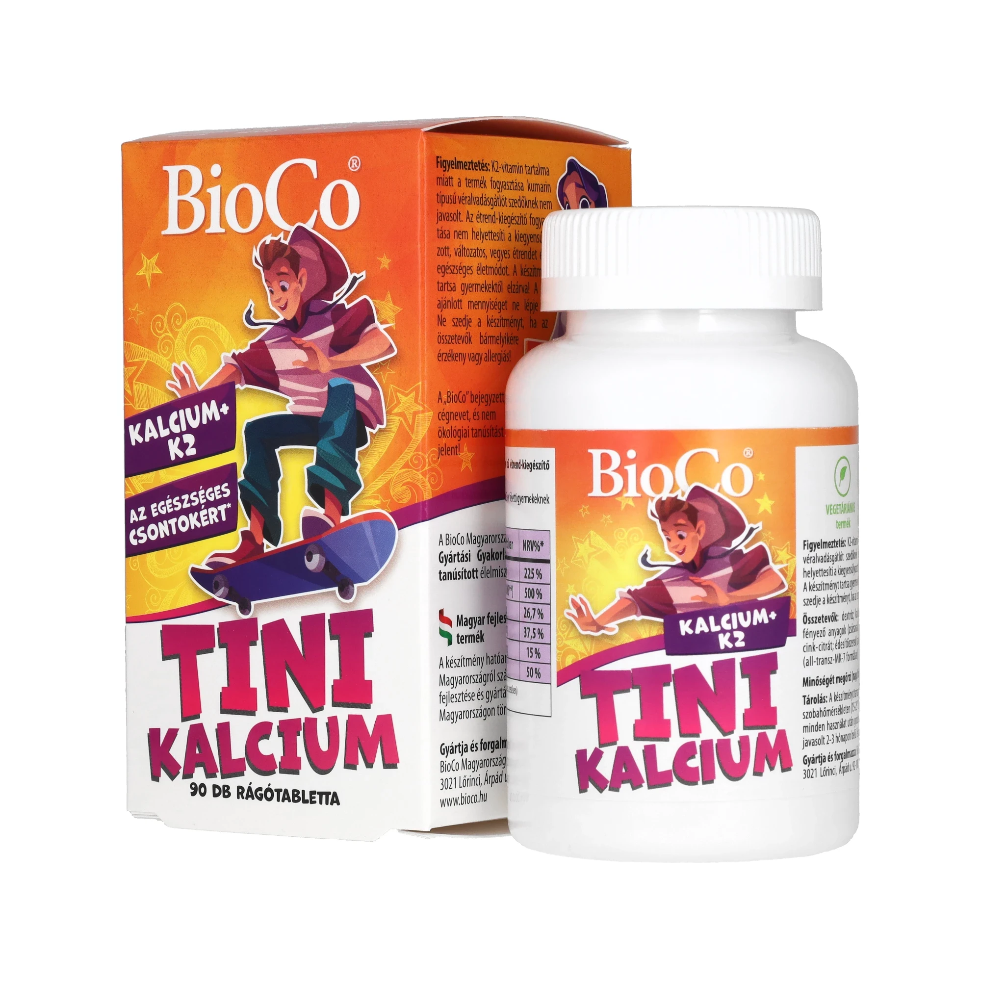 BioCo Tini Kalcium rágótabletta 90 db