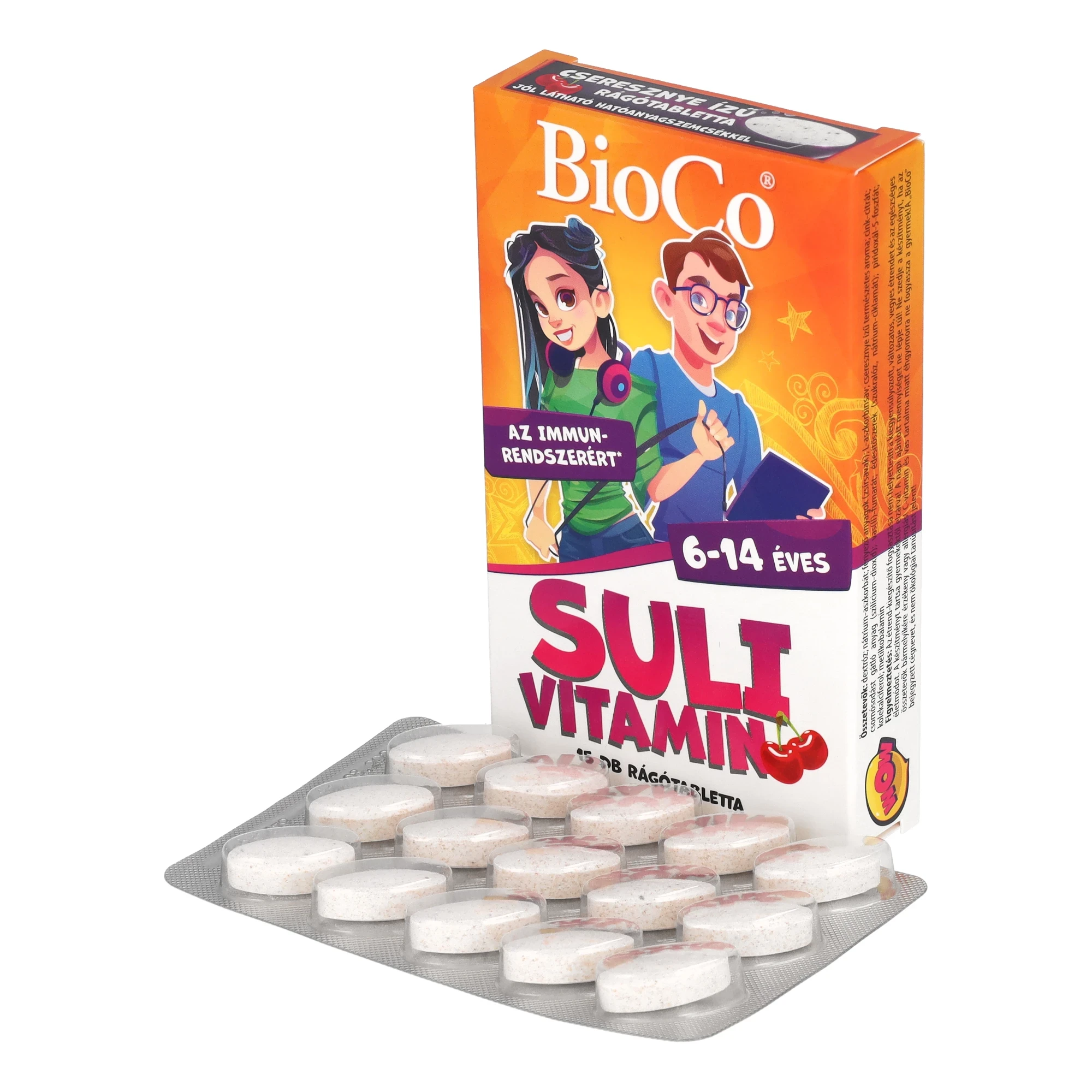 BioCo Suli-vitamin rágótabletta (cseresznye) 15x