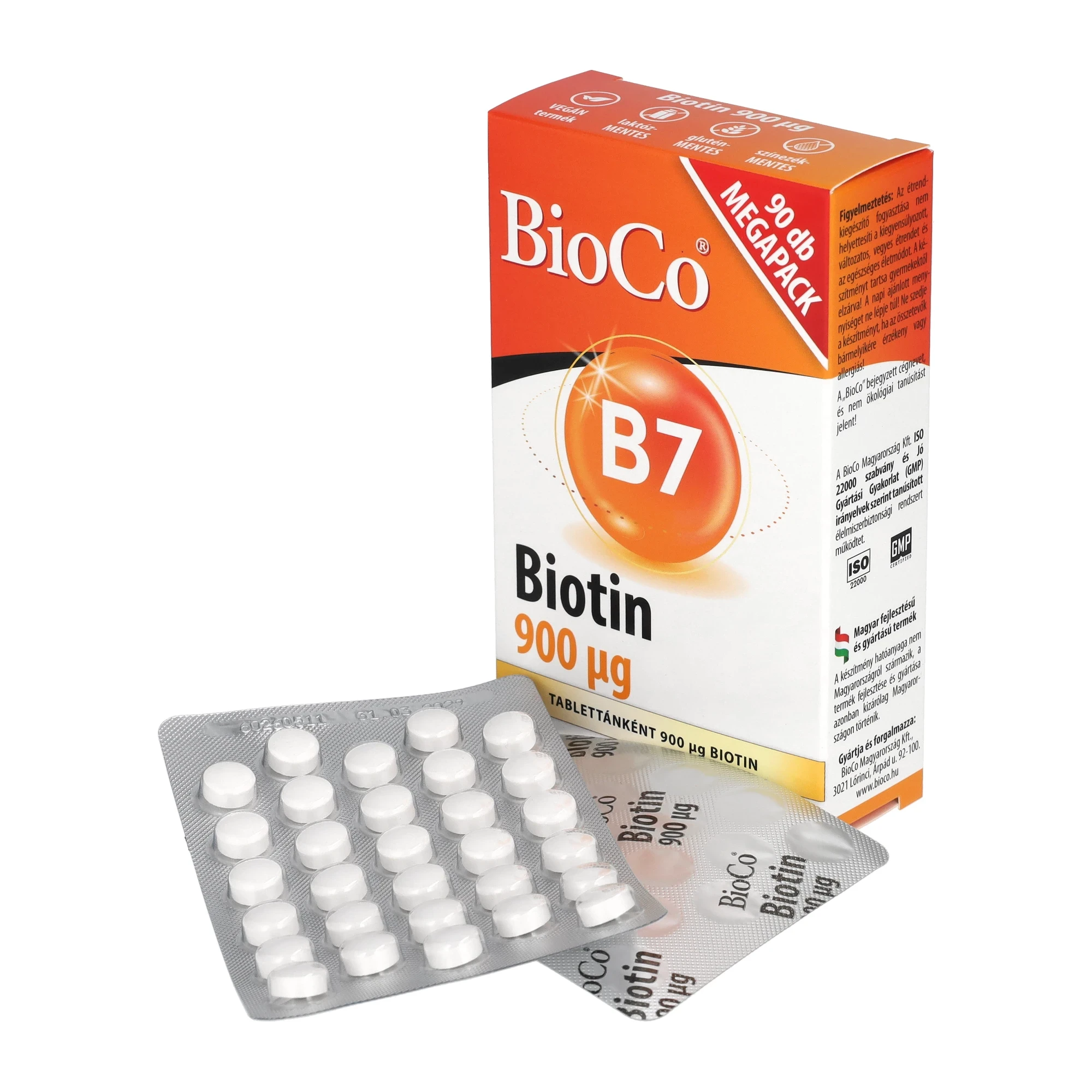 BioCo Biotin 900 µg MEGAPACK 90db