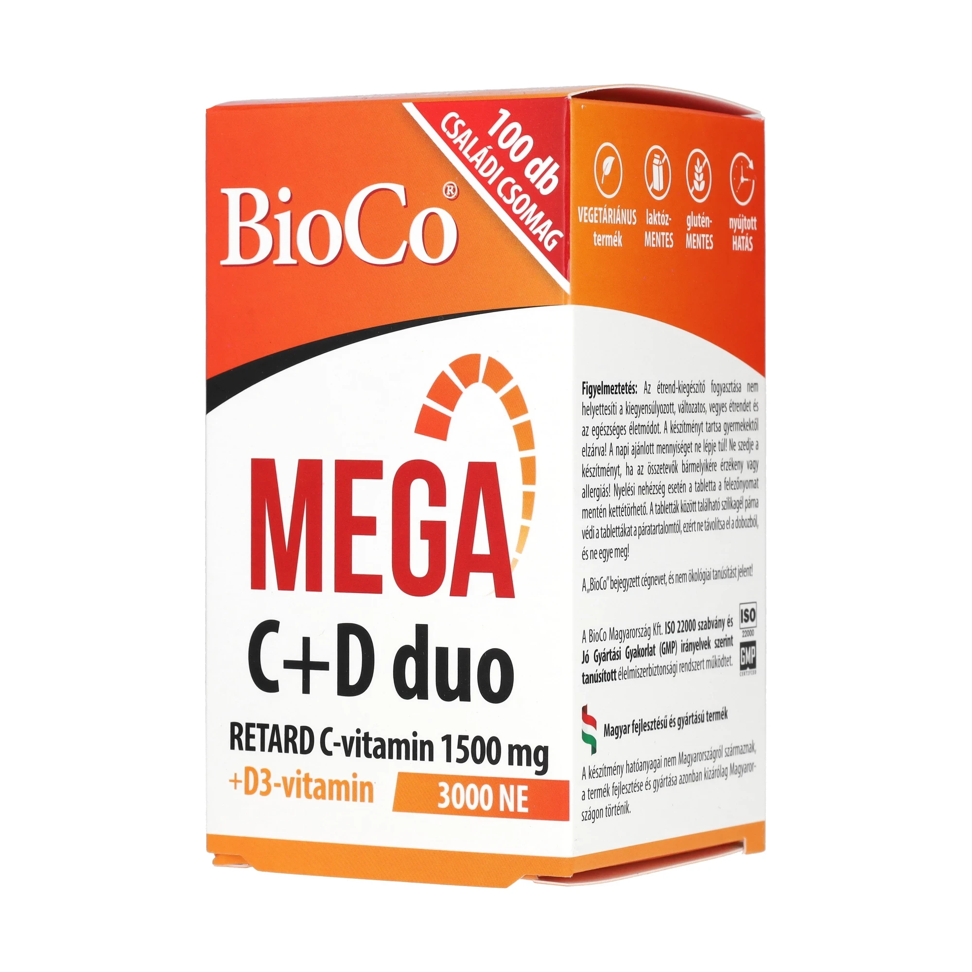 BioCo MEGA C+D duo 100 db filmtabletta