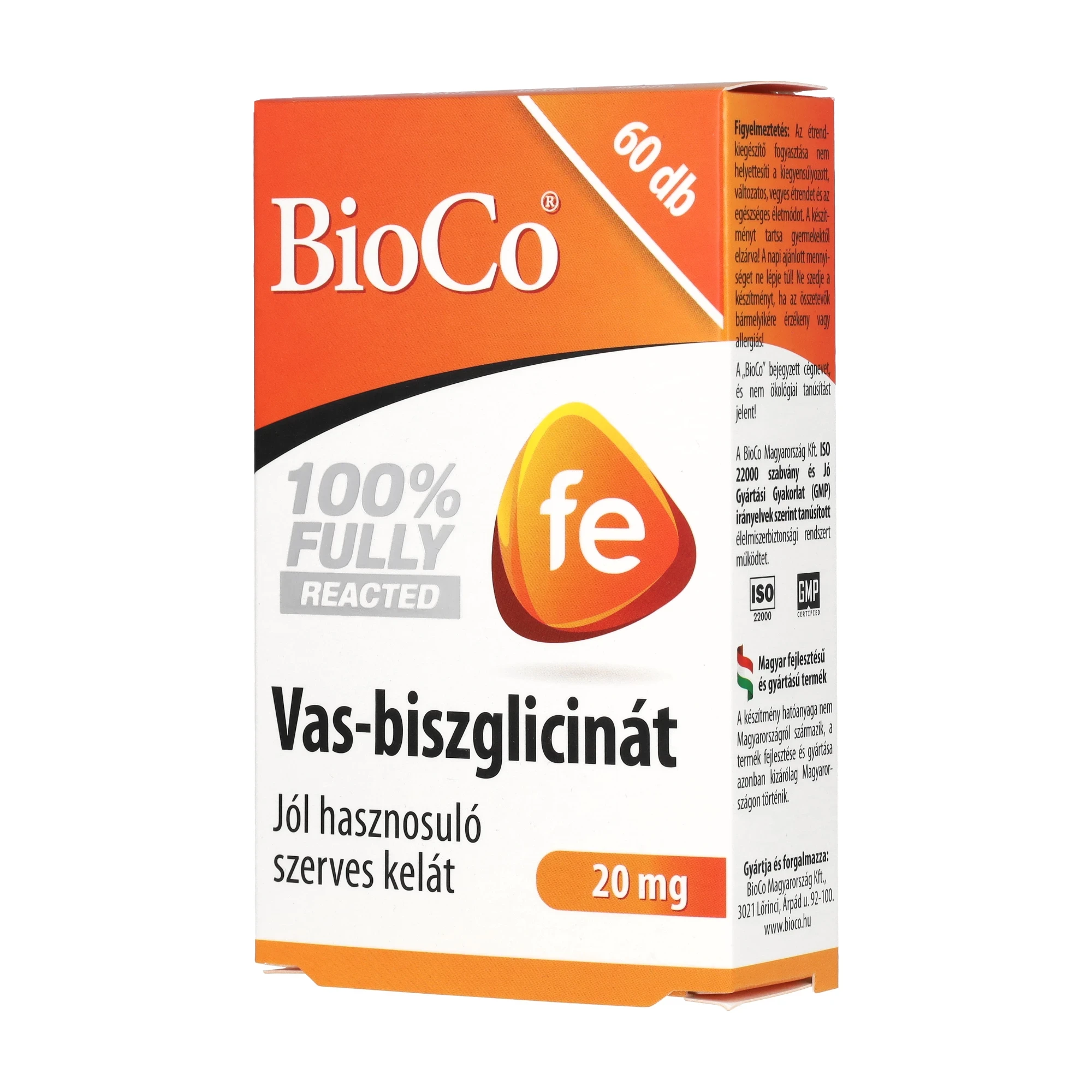 BioCo Vas-biszglicinát 20 mg tabletta 60 db