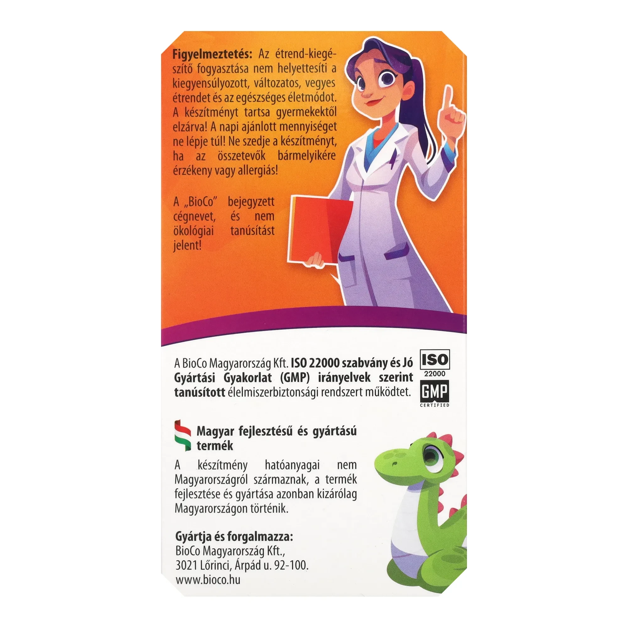 BioCo C+D3 KID cseresznye ízű rágótabletta 90db