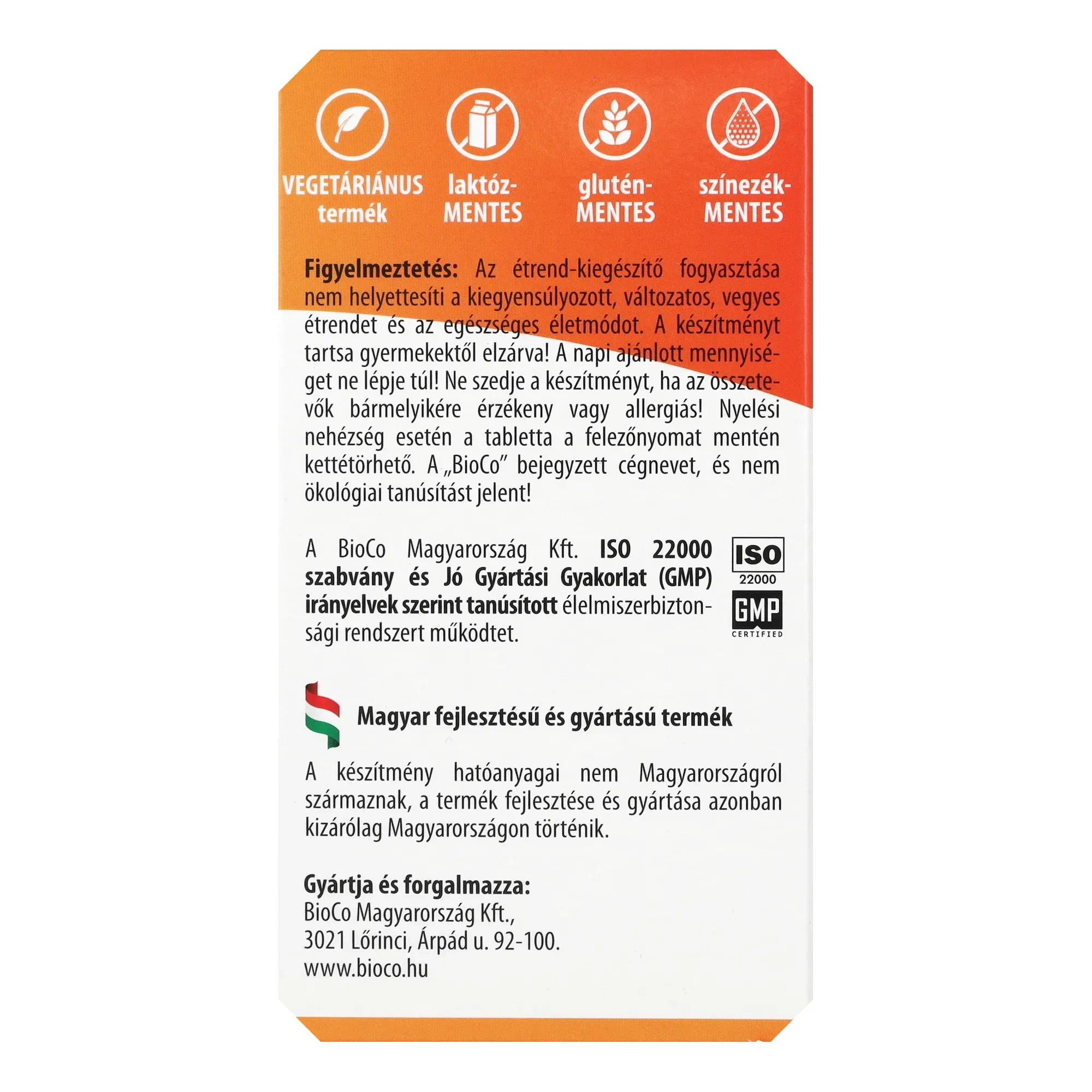 BioCo Kalci-citrát+D3-vitamin 90db