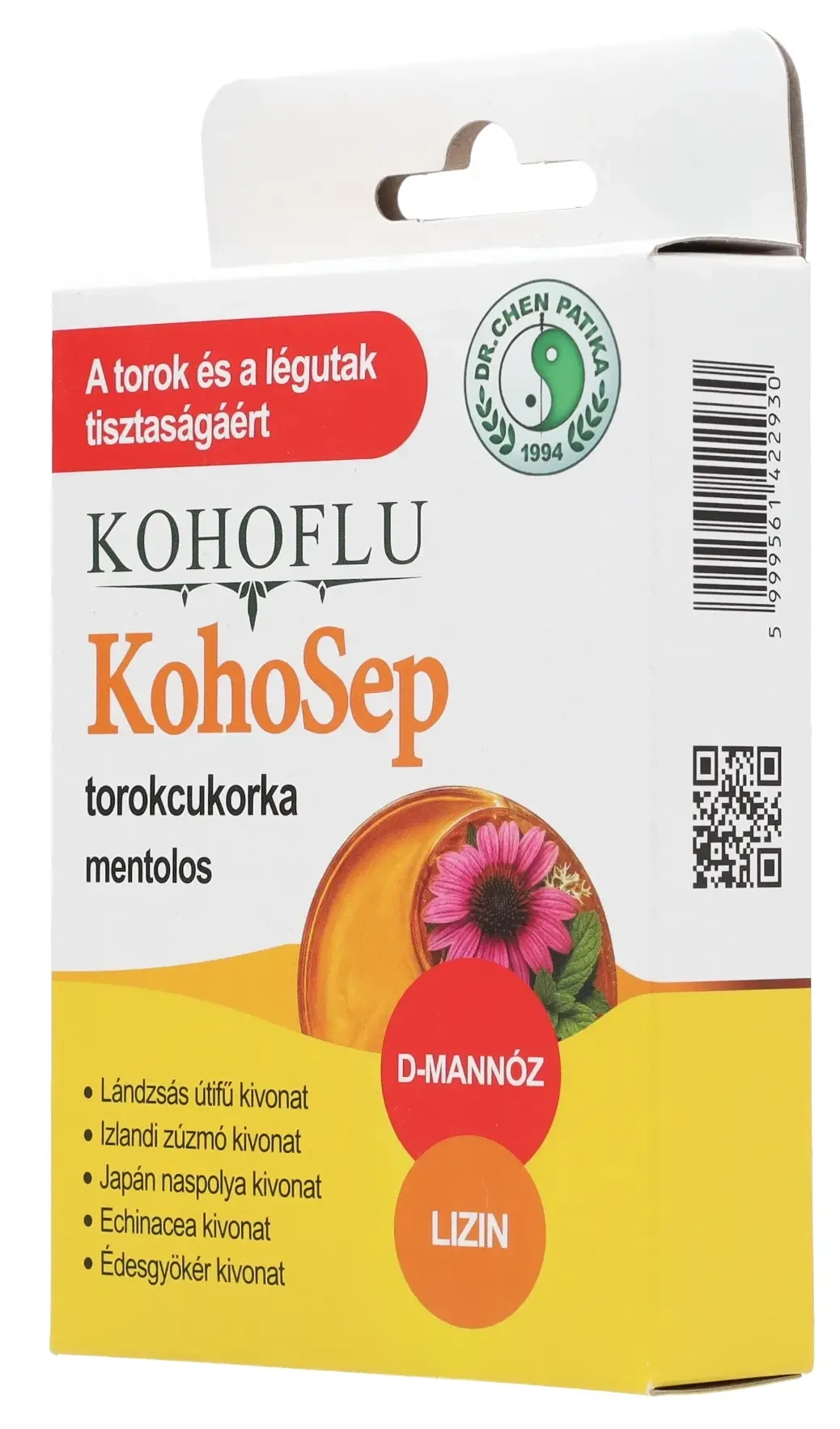 Dr. Chen Kohoflu KohoSep Torokcukorka Mentolos 12 db