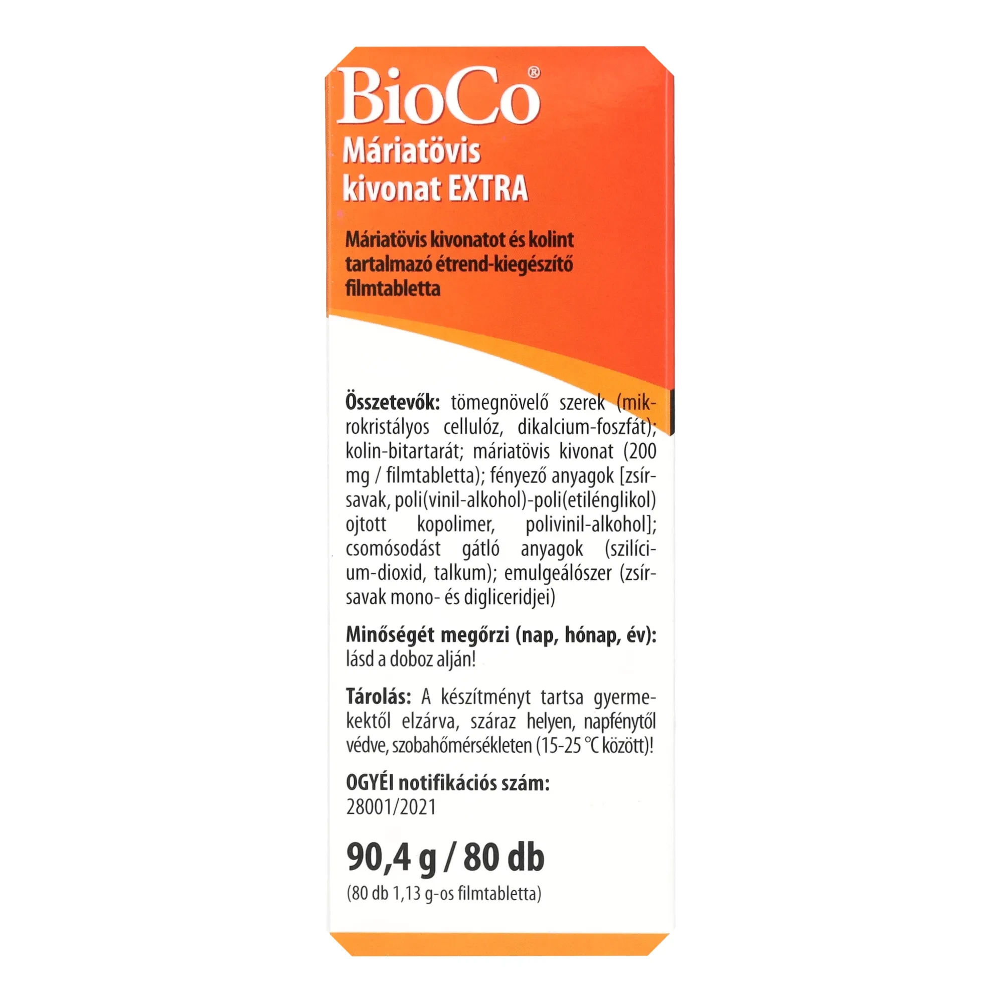 BioCo Máriatövis extra 80db