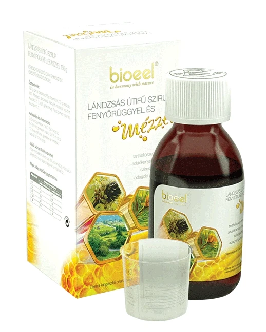 Bioeel Lándzsás útifű szirup fenyőröggyel és mézzel 150 g