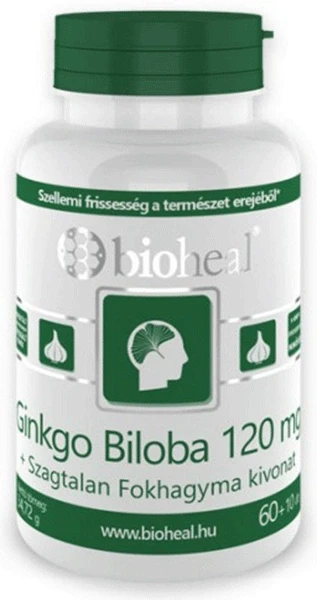 Bioheal Ginkgo Biloba 120 mg szagtalan fokhagyma kivonattal