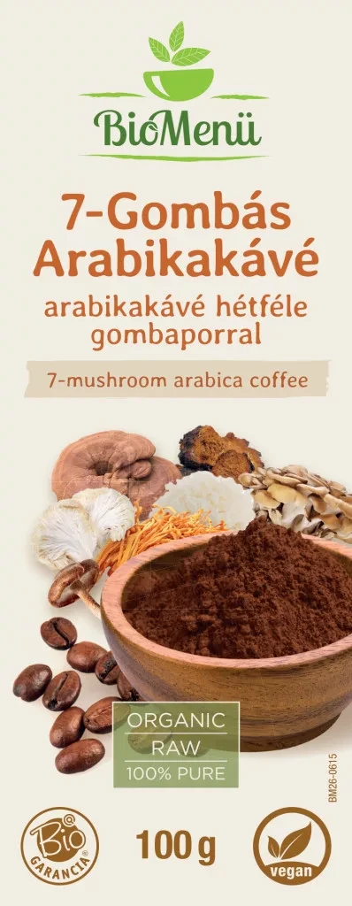 BioMenü BIO 7-Gombás Arabikakávé 100g