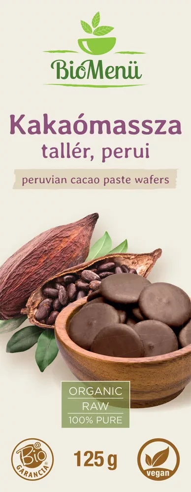 BioMenü BIO KAKAÓMASSZA tallér perui 125 g