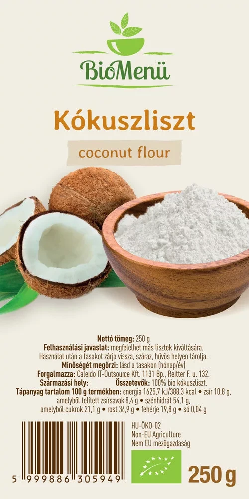 BioMenü Bio Kókuszliszt 250 g