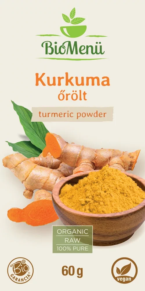 BioMenü Bio őrölt kurkuma por 60 g