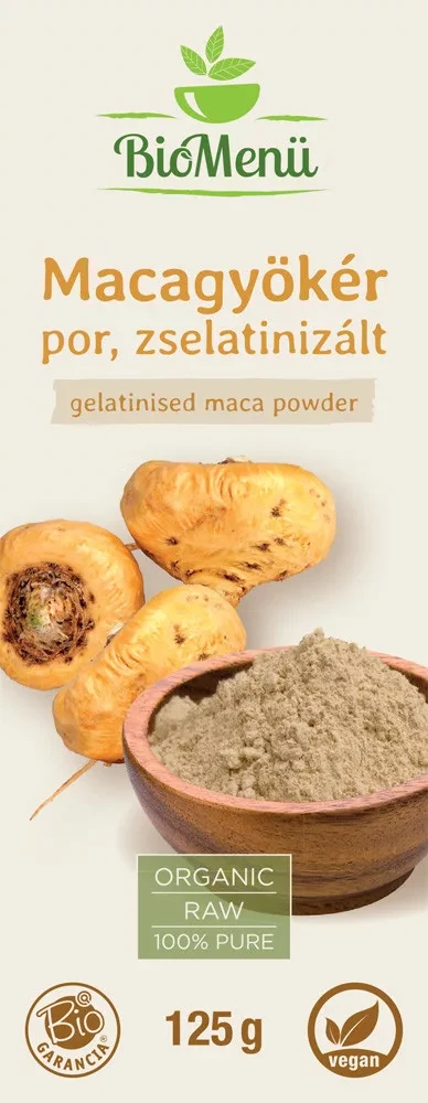 BioMenü Bio zselatinizált Maca-gyökér por 125 g
