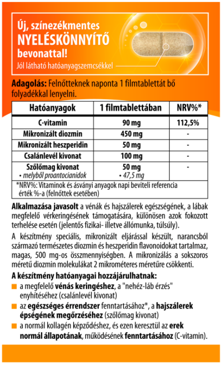 BioCo Mikronizált Diozmin + Heszperidin 60db 500mg