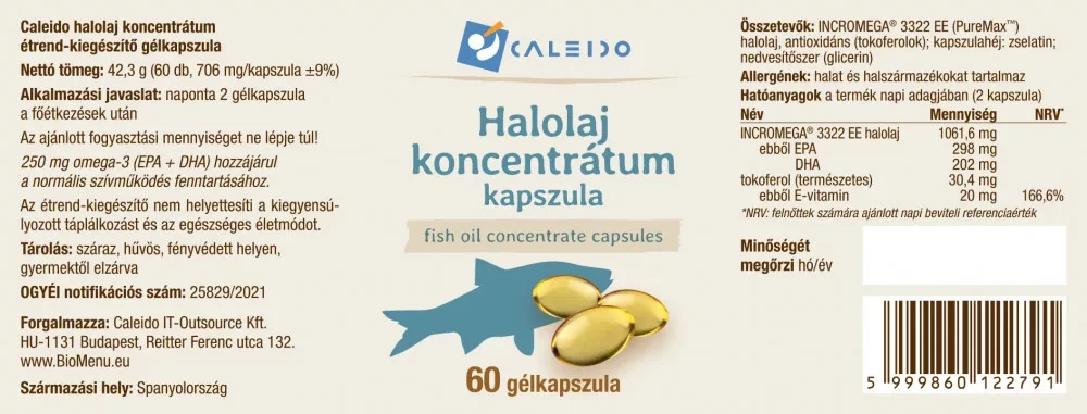Caleido Halolaj koncentrátum gélkapszula 60 db