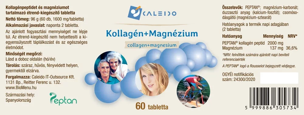 Caleido Kollagén+Magnézium tabletta 60 db