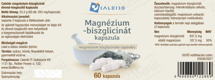 Caleido MAGNÉZIUM biszglicinát kapszula 60 db