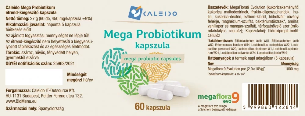 Caleido Mega PROBIOTIKUM kapszula 60 db