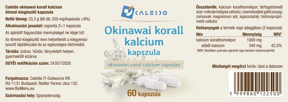 Caleido OKINAWAI KORALL KALCIUM kapszula 60 db