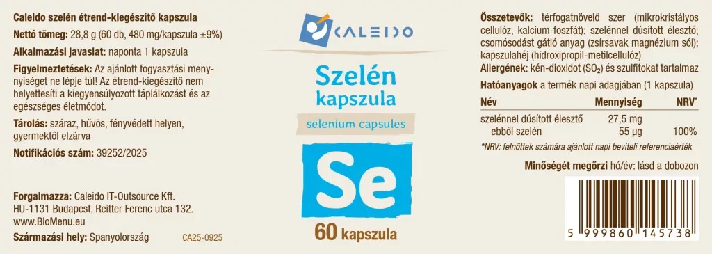 Caleido SZELÉN kapszula 60 db