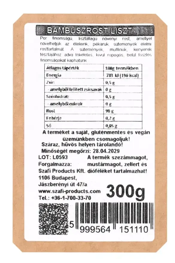 Szafi Reform bambuszrost liszt 300g