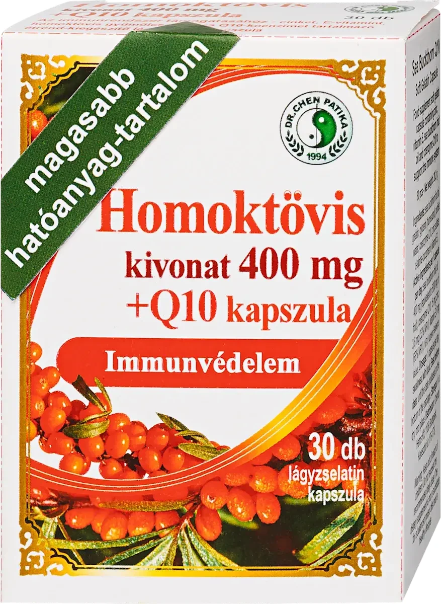Dr. Chen Homoktövis 400mg + Q10 kapszula 30db