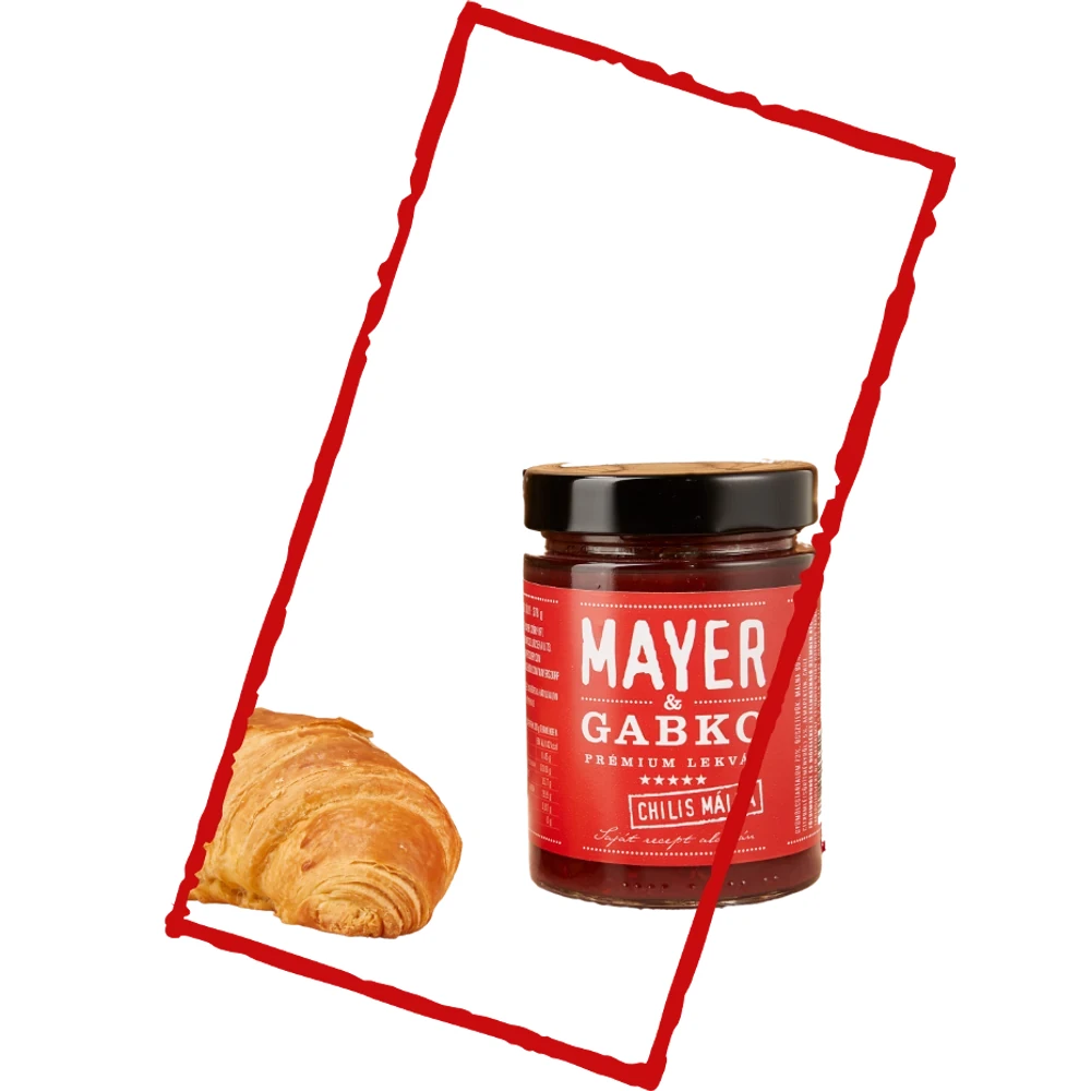 Mayer & Gabko Prémium Lekvár Chilis Málna 378g