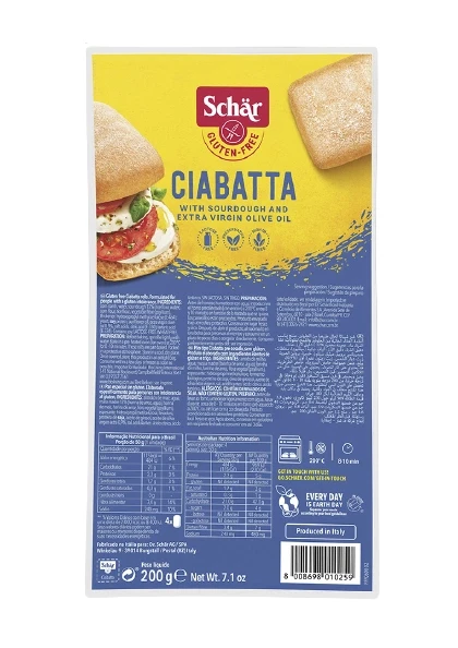 Schär Ciabatta elősütött zsemlék 200 g