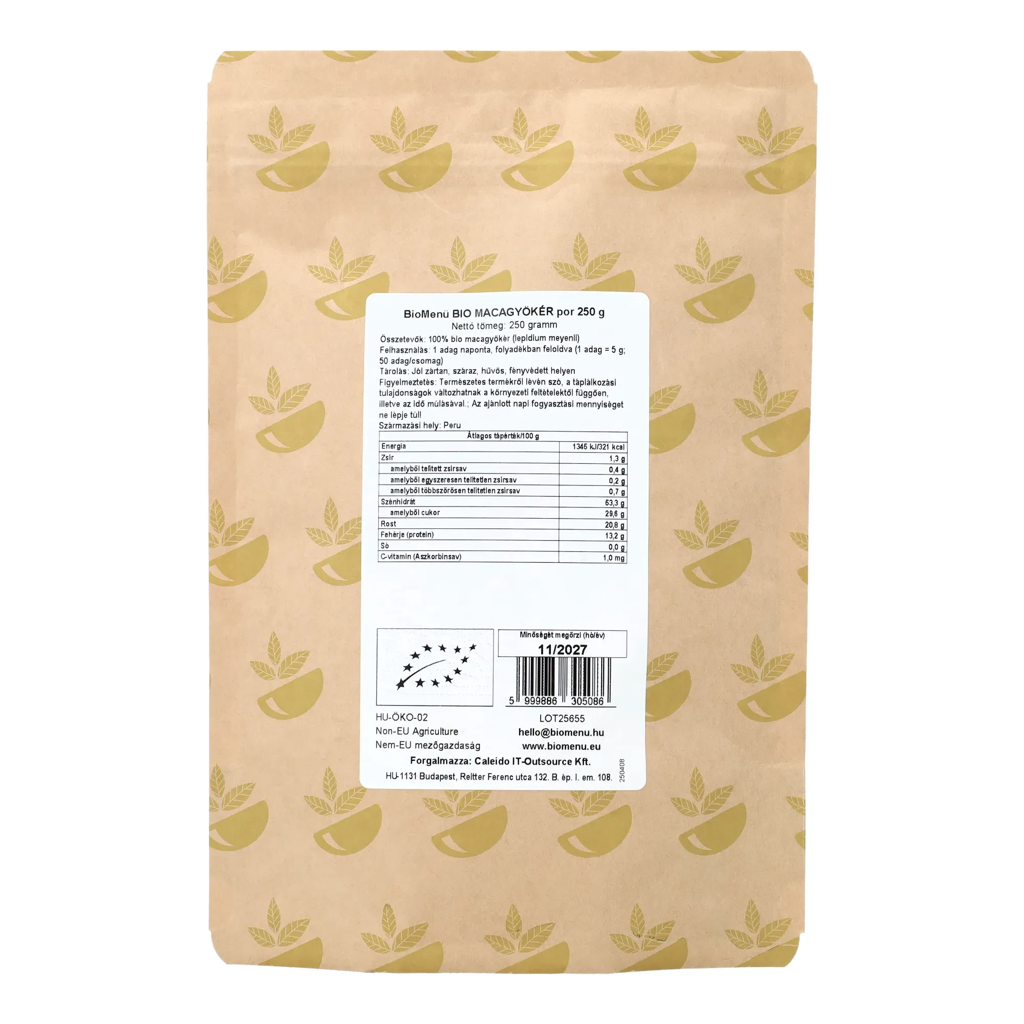 BioMenü BIo Maca-gyökér por 250g