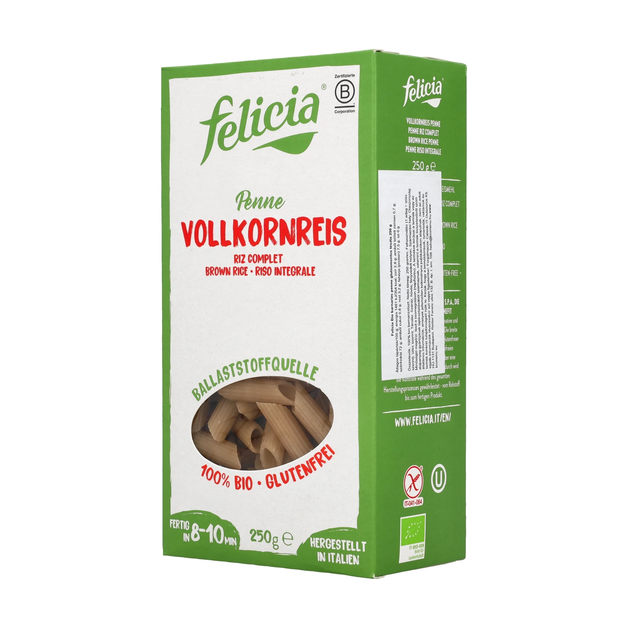 Felicia Bio barna rizs penne 250g