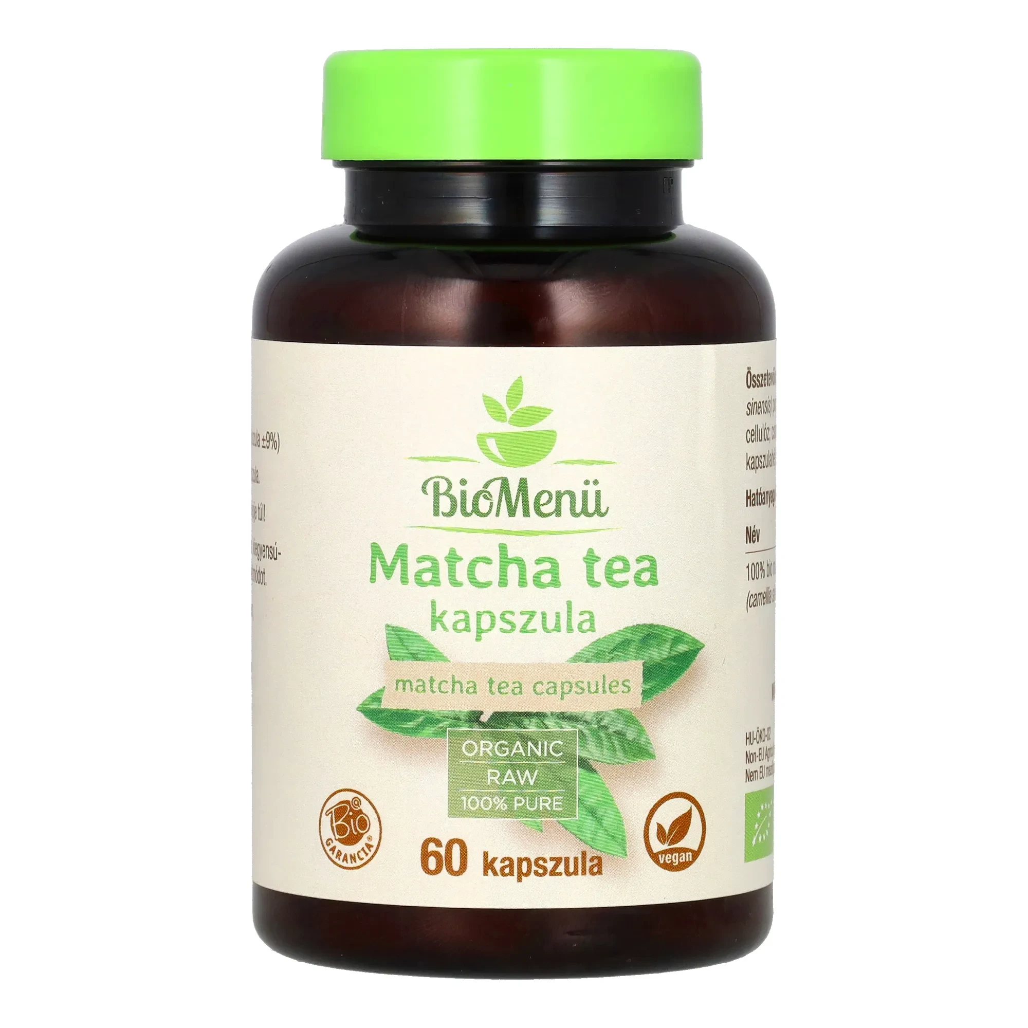 BioMenü BIO MATCHA TEA kapszula 60 db
