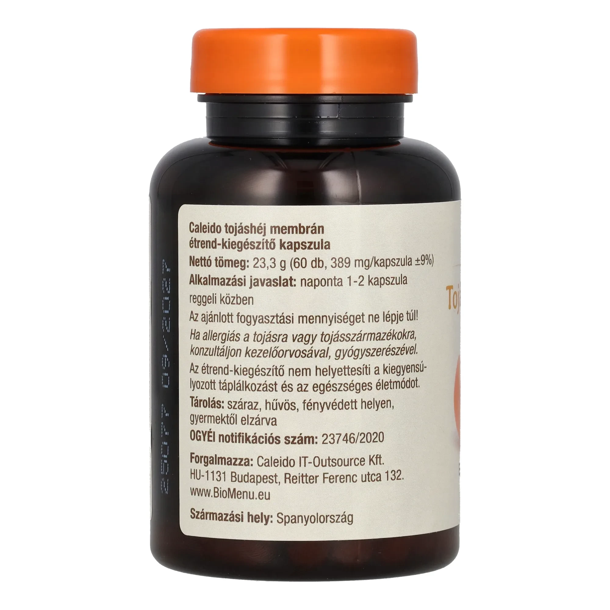 Caleido TOJÁSHÉJ MEMBRÁN kapszula 60 db