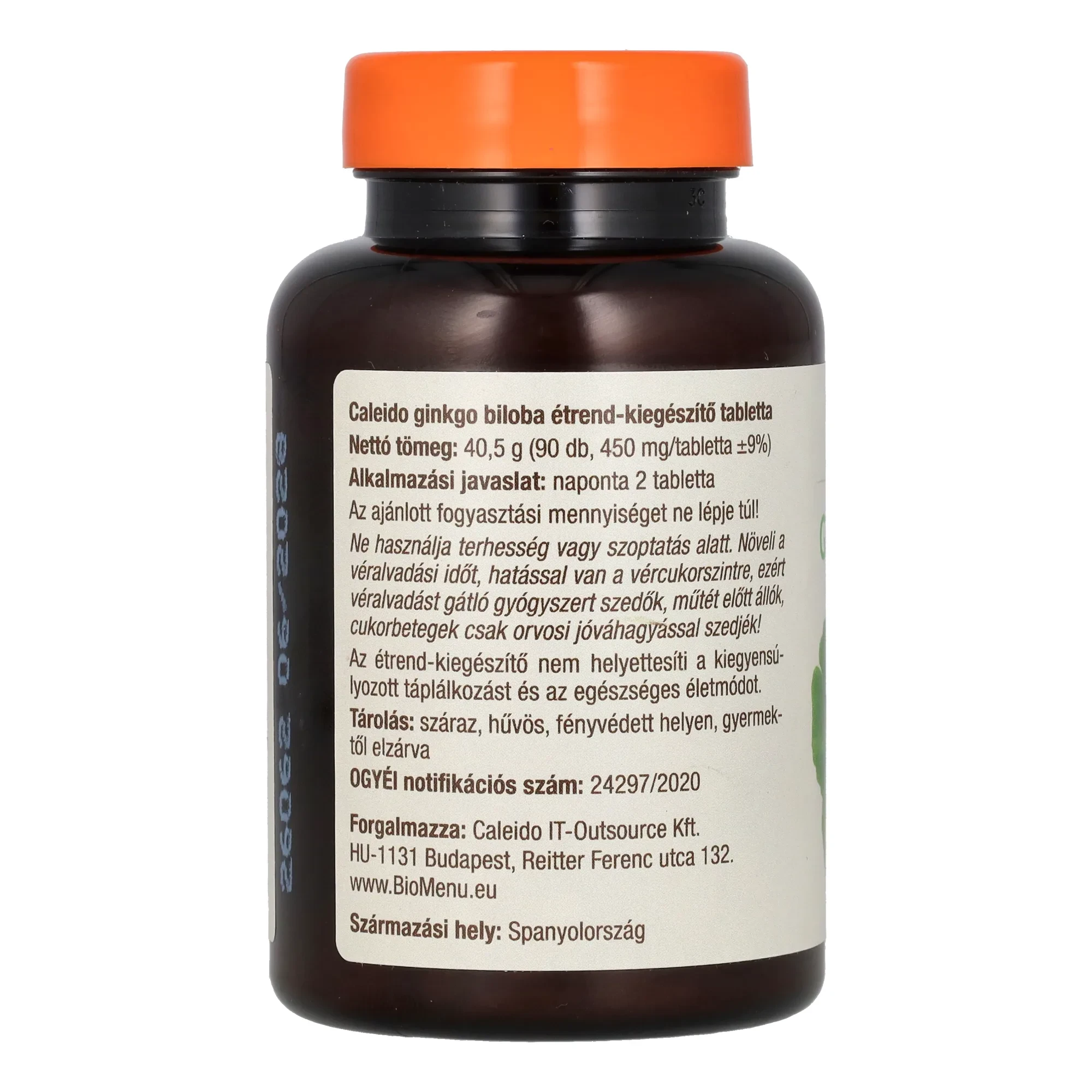 Caleido GINKGO BILOBA tabletta 90 db
