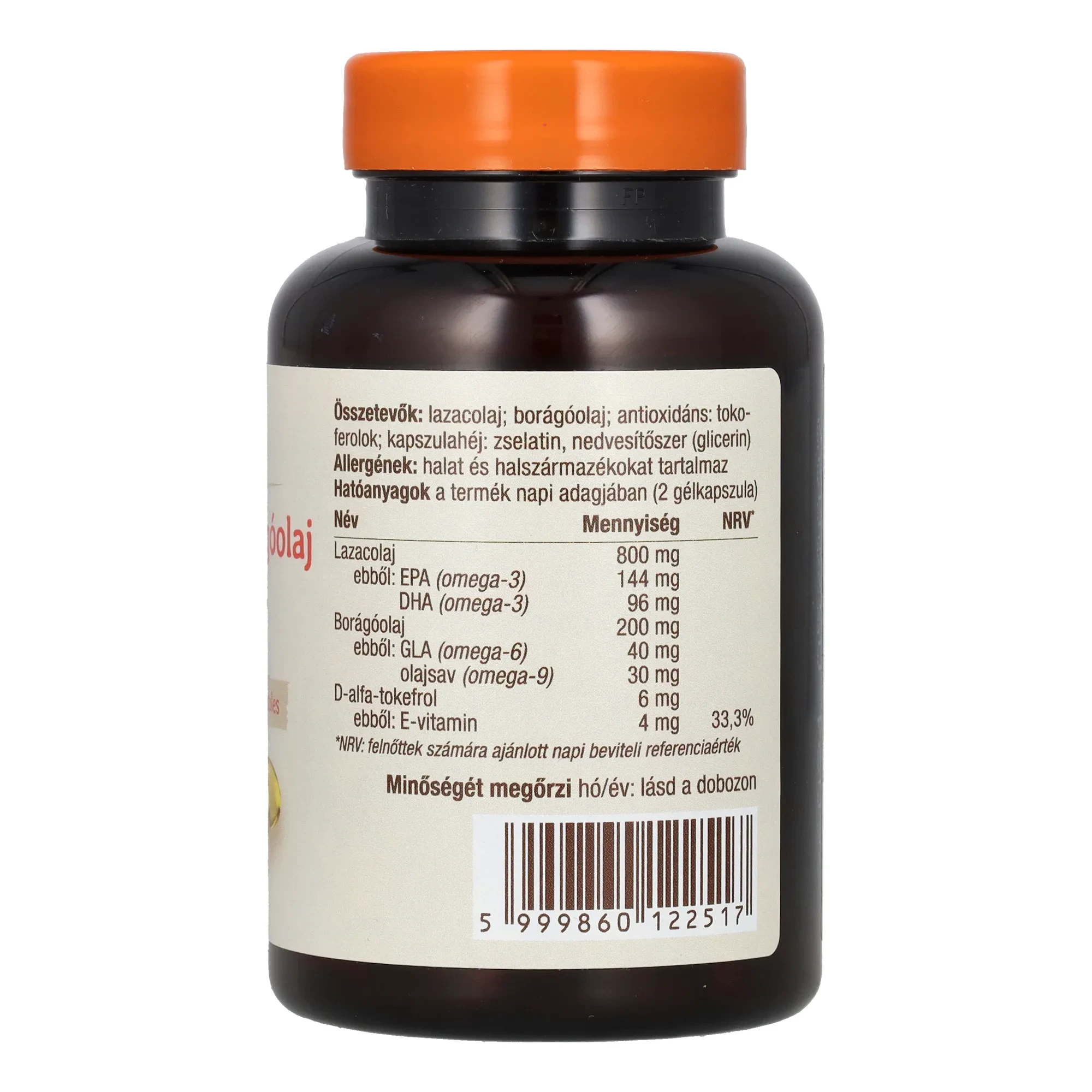 Caleido LAZACOLAJ + BORÁGÓOLAJ omega 3-6-9 gélkapszula 60 db