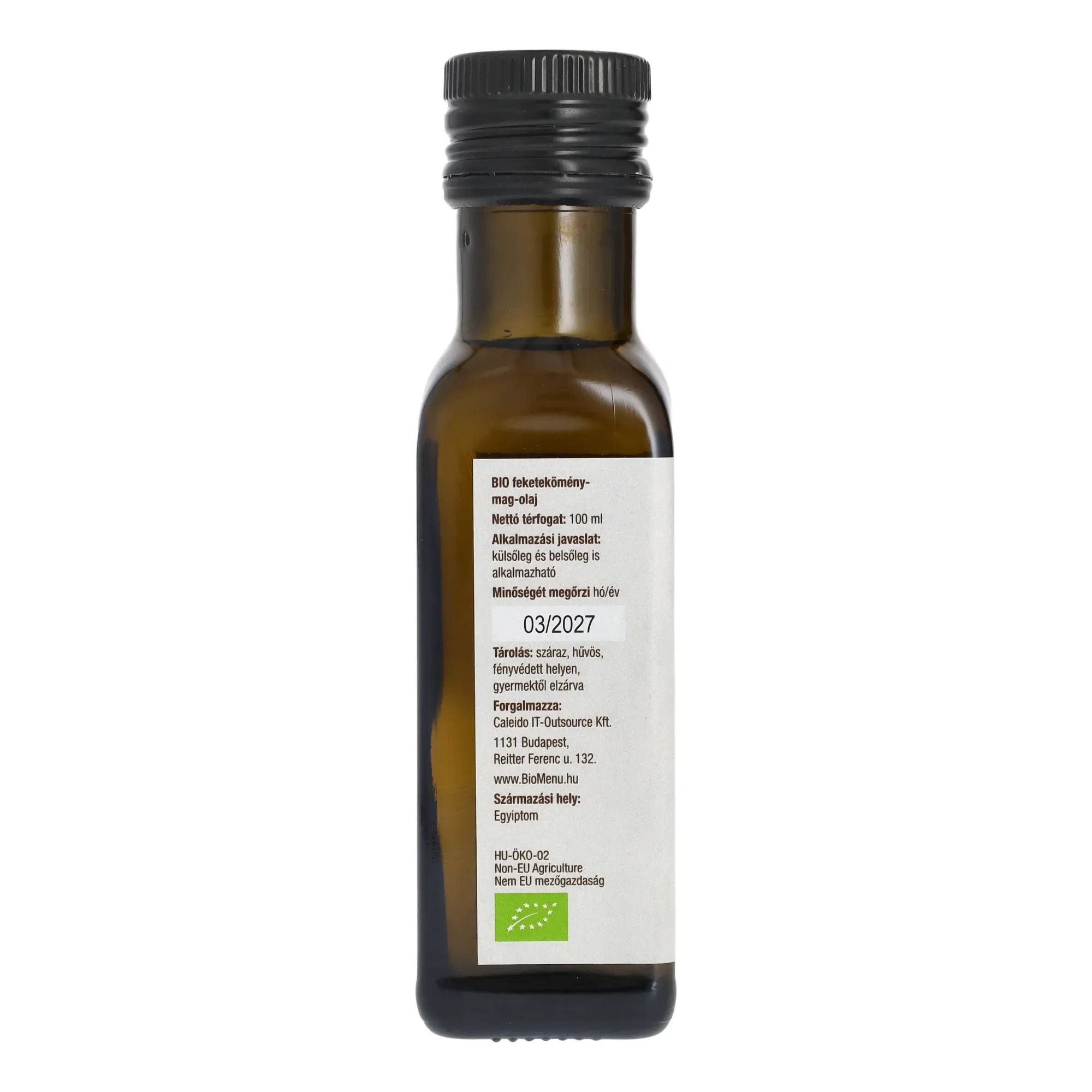 BioMenü BIO FEKETEKÖMÉNYMAG-OLAJ 100 ml