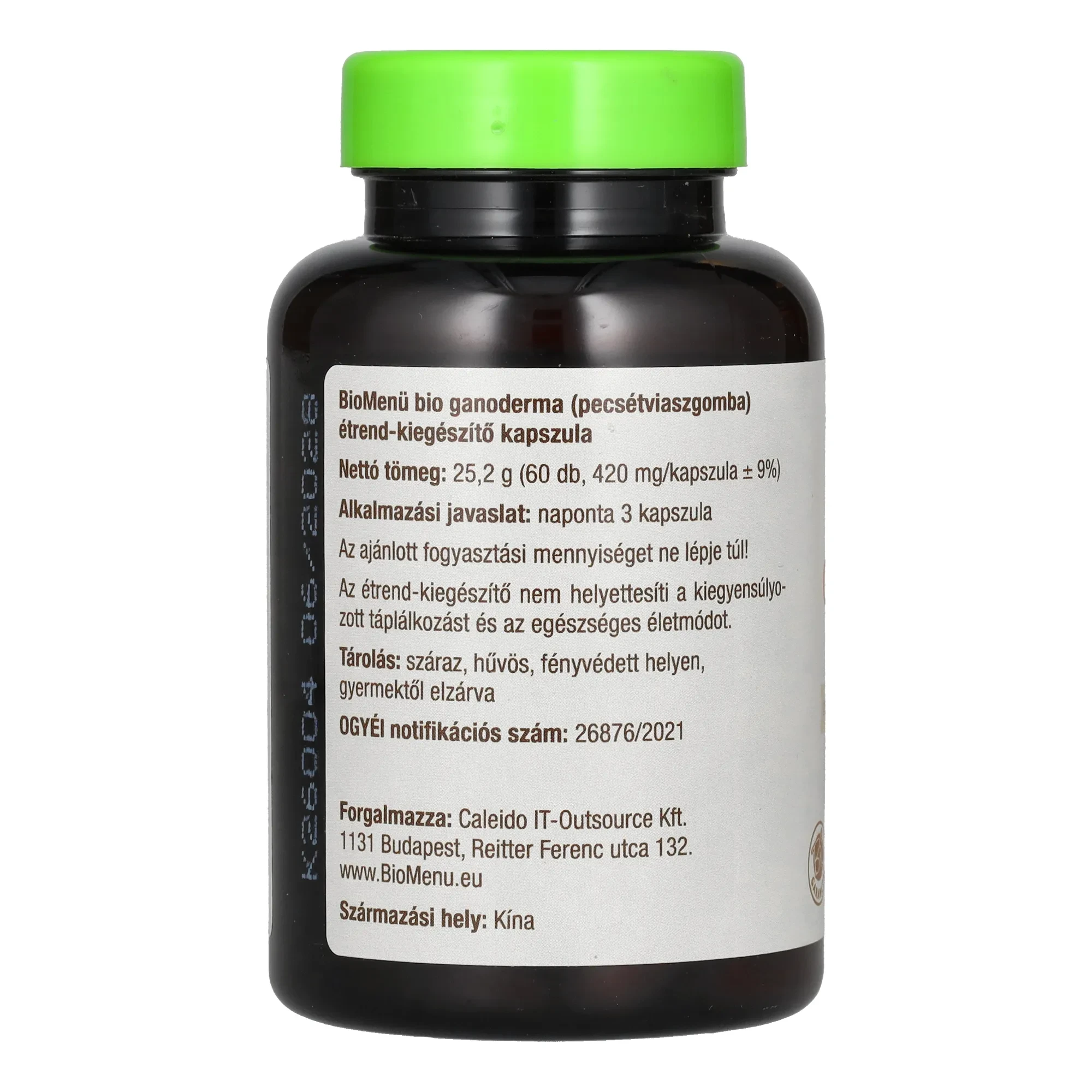 BioMenü BIO GANODERMA kapszula 60 db