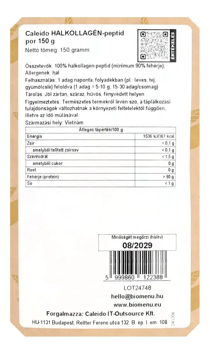 Caleido Halkollagán-peptid por 150 g