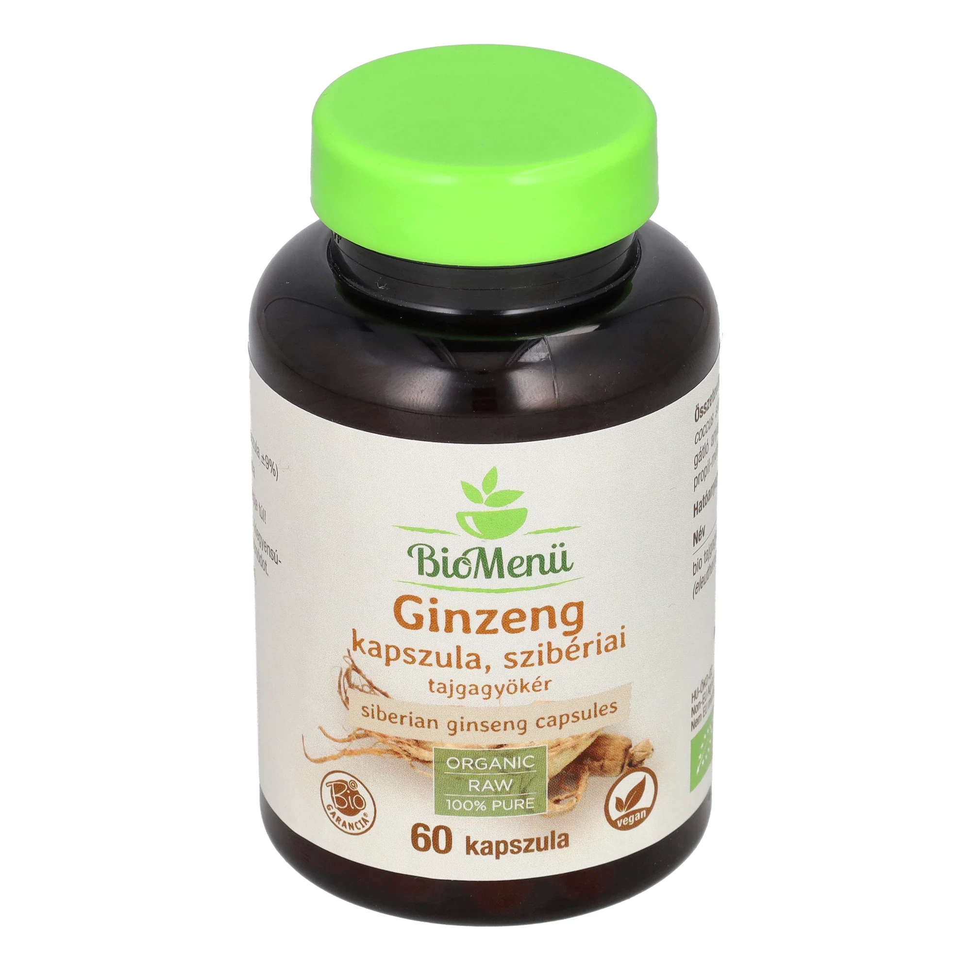 BioMenü BIO GINZENG kapszula szibériai 60 db