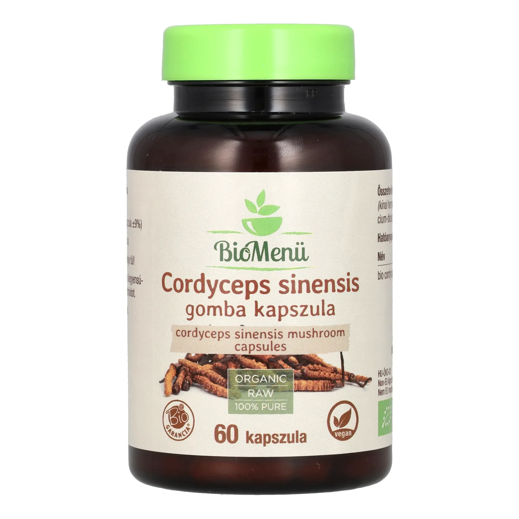 BioMenü BIO CORDYCEPS sinensis gomba kapszula 60 db